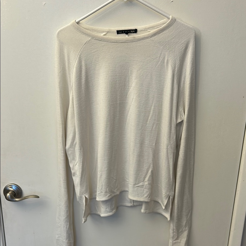 Rag and Bone Cream Long-Sleeve Lightweight